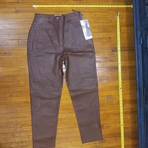 Forenza Vitage Leather Pants in Rich Brown